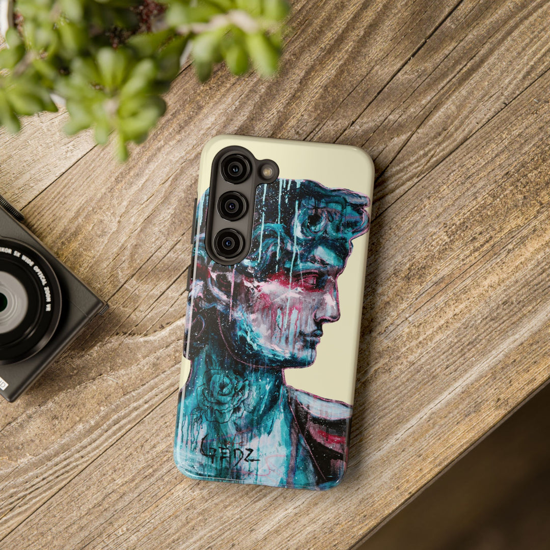 David Print Samsung Case, Tough Phone Cases, Durable iPhone Cover - Kate Gedz Design, Unique Phone Accessories, Protective Cell Phone Cases,