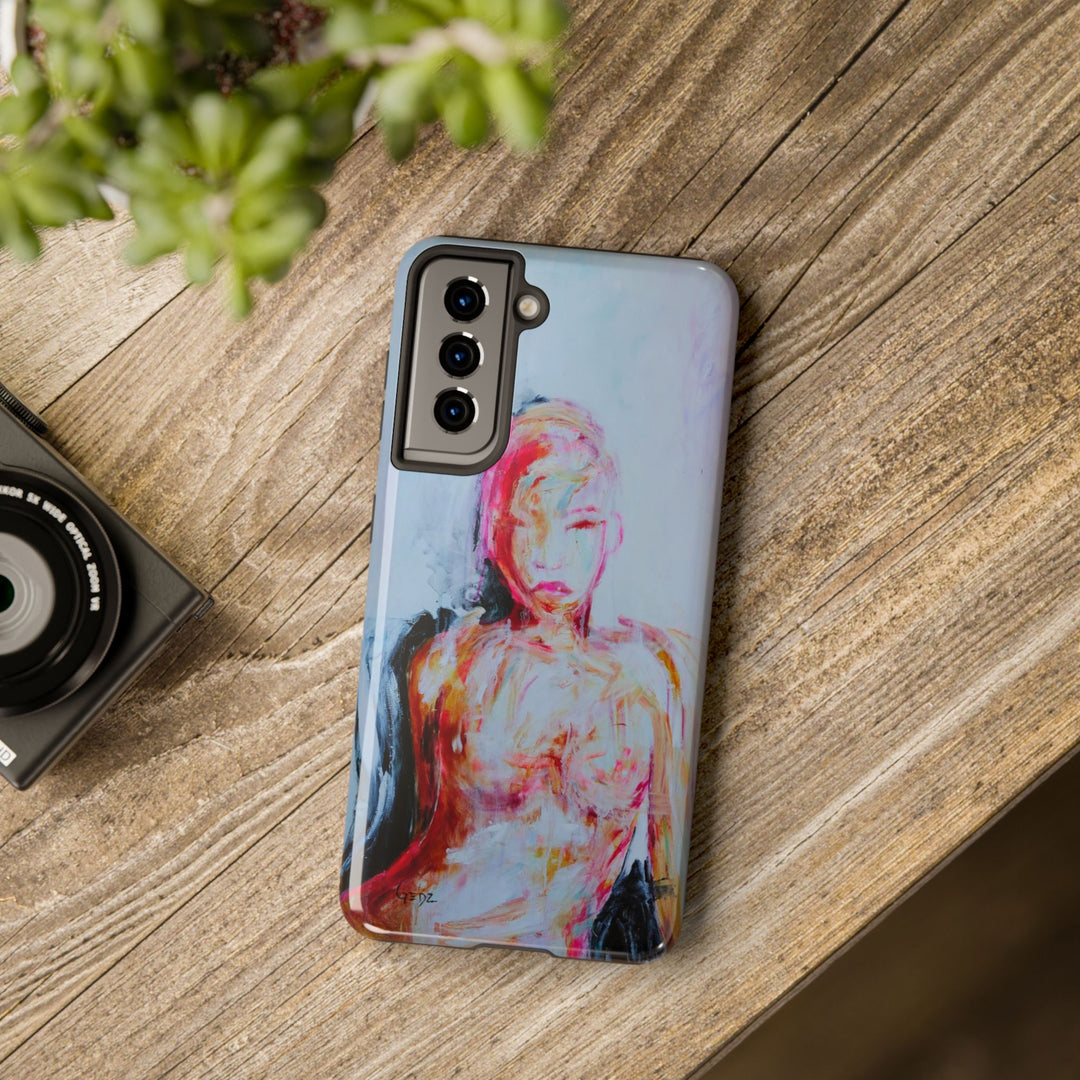 Fearless Iphone Case with print by Kate Gedz, Tough Phone Cases, Durable iPhone Cover, Iphone 11, 12, 13, 14, 15, 16 Case