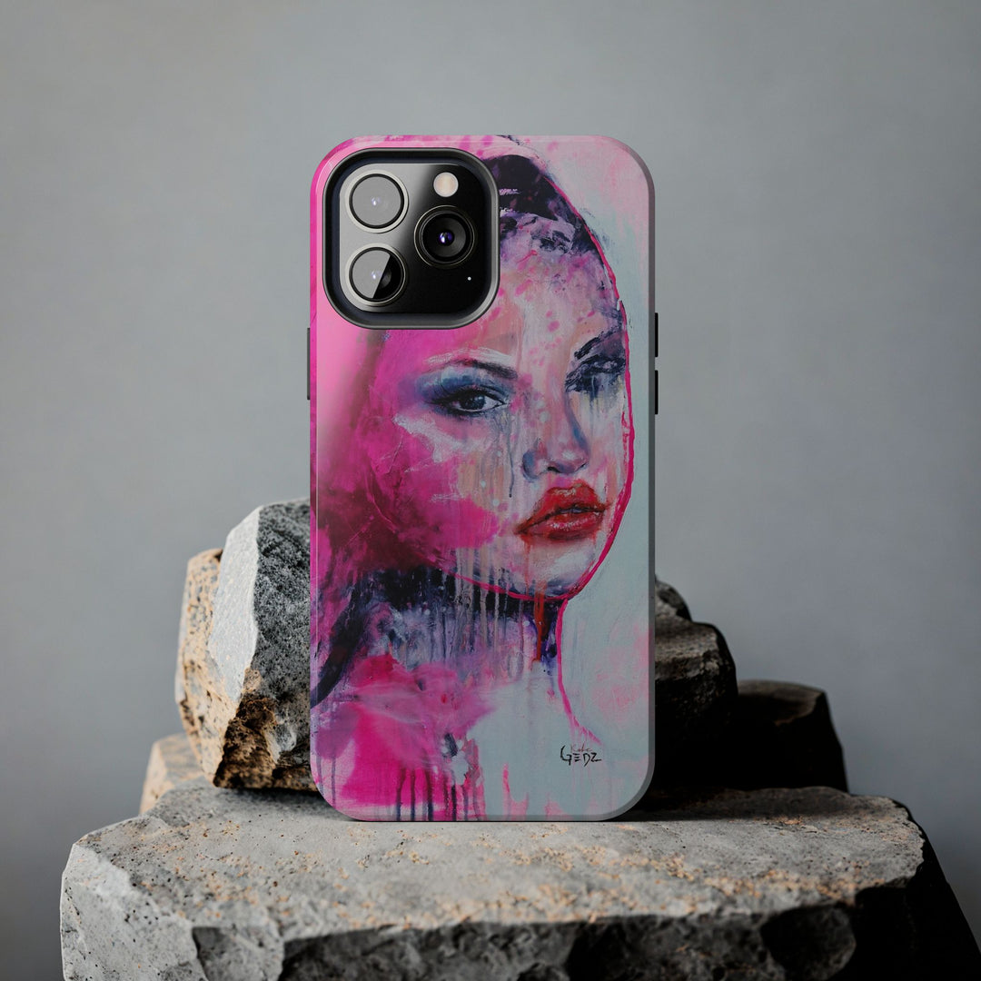 She Who Iinspires Iphone Case with print by Kate Gedz, Tough Phone Cases, Durable iPhone Cover, Iphone 11, 12, 13, 14, 15, 16 Case