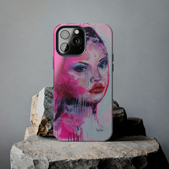 She Who Iinspires Iphone Case with print by Kate Gedz, Tough Phone Cases, Durable iPhone Cover, Iphone 11, 12, 13, 14, 15, 16 Case