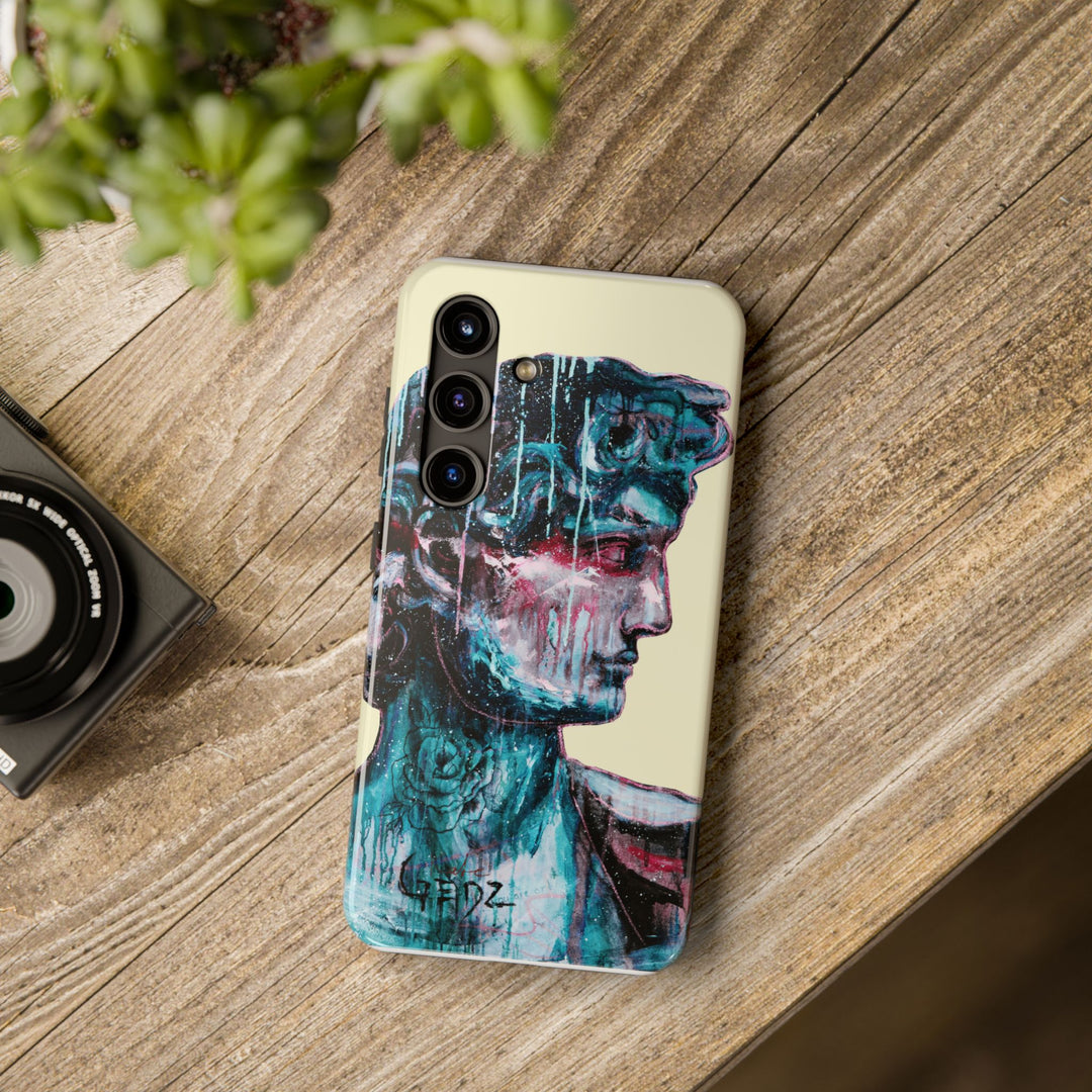 David Print Samsung Case, Tough Phone Cases, Durable iPhone Cover - Kate Gedz Design, Unique Phone Accessories, Protective Cell Phone Cases,