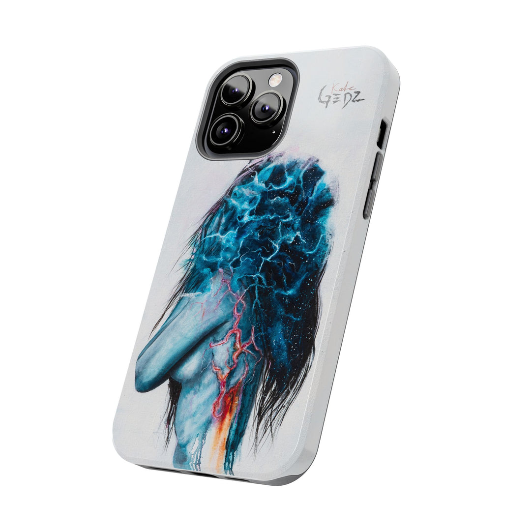 Abstract Girl iPhone Case by Kate Gedz, Durable Tough Phone Cover, Protective Case, Kate Gedz Motive Print, Tough Phone Case, Durable Cover,