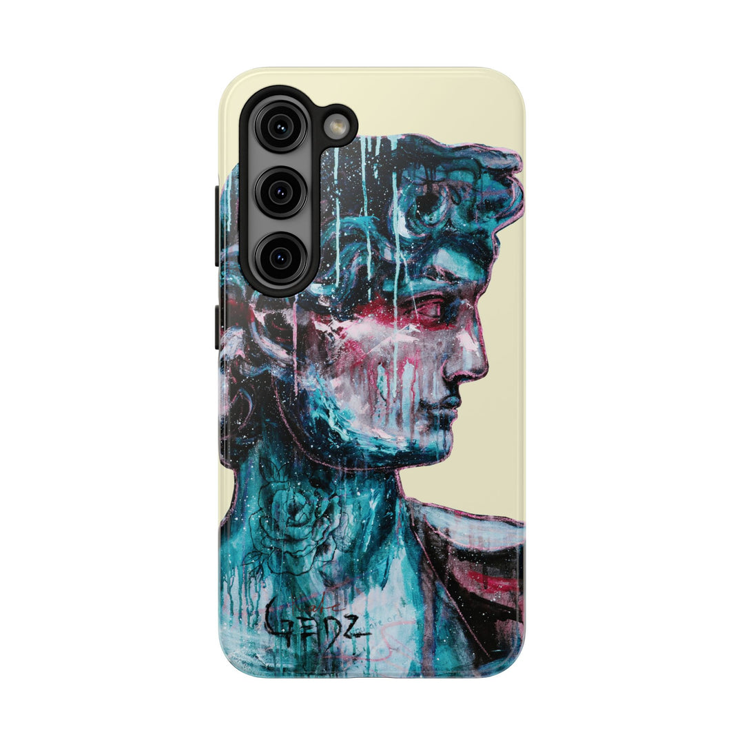 David Print Samsung Case, Tough Phone Cases, Durable iPhone Cover - Kate Gedz Design, Unique Phone Accessories, Protective Cell Phone Cases,