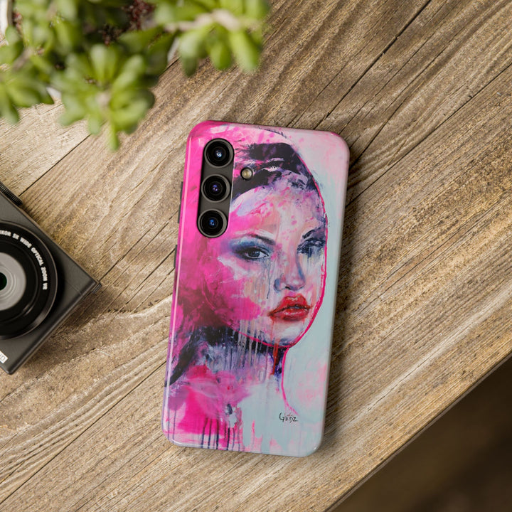 She Who Iinspires Iphone Case with print by Kate Gedz, Tough Phone Cases, Durable iPhone Cover, Iphone 11, 12, 13, 14, 15, 16 Case