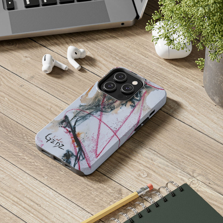 Abstract iPhone Case by Kate Gedz, Durable Tough Phone Cover, Protective Case, Gift for Him, Kate Gedz Motive Print, Samsung Galaxy Case