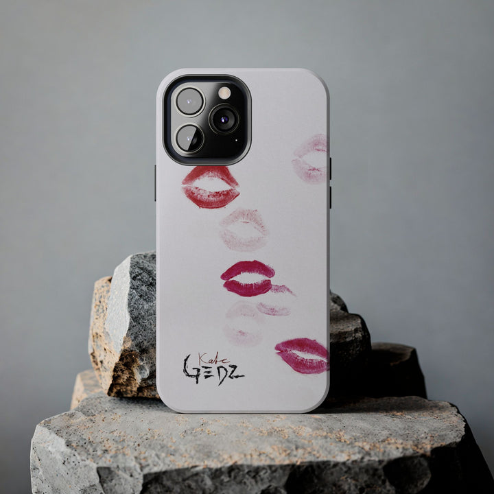 Lips iPhone Case, Tough Phone Cover, Durable iPhone Case, Protective Phone Case, Kate Gedz Design, Stylish Phone Case