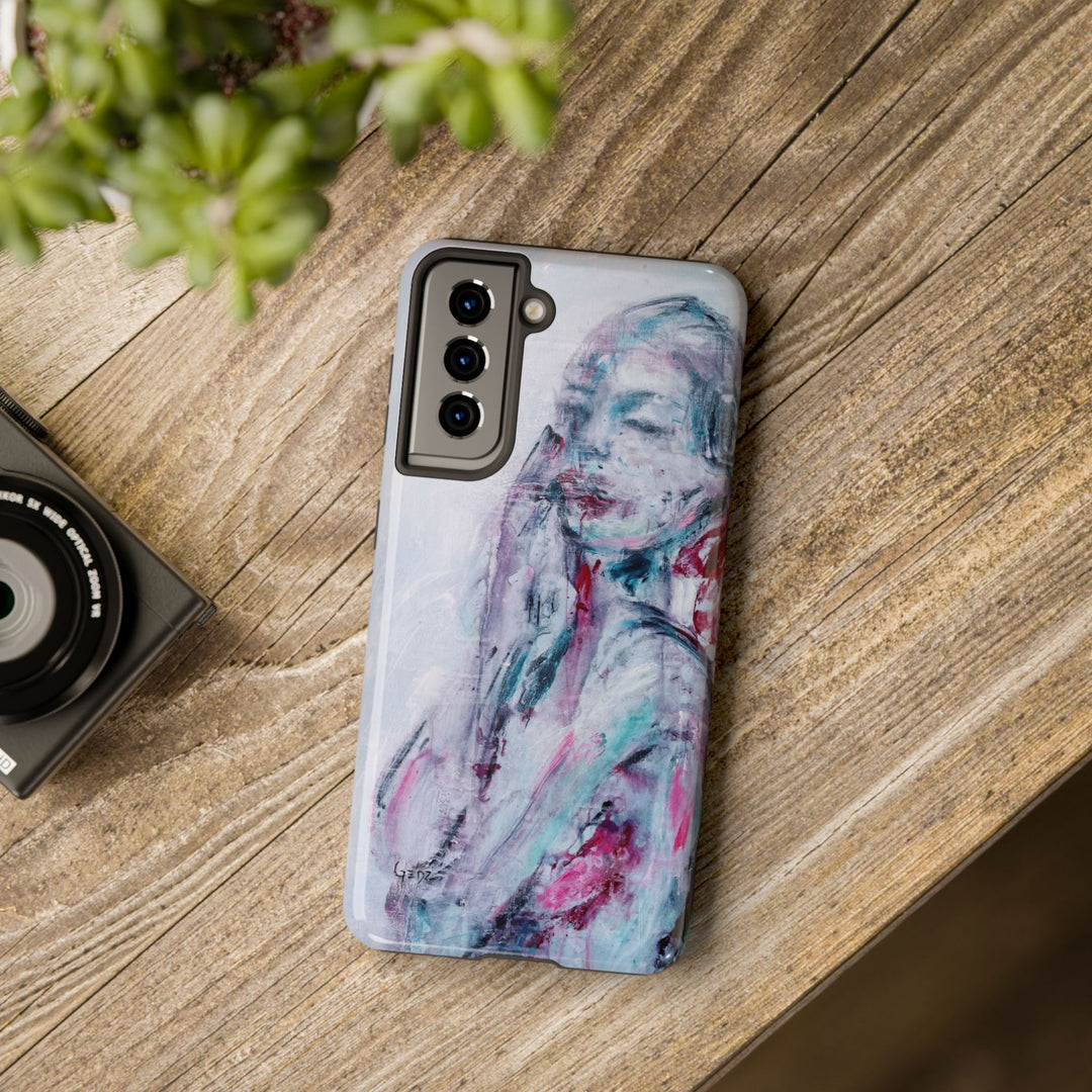 Silence Iphone Case with print by Kate Gedz, Tough Phone Cases, Durable iPhone Cover, Iphone 11, 12, 13, 14, 15, 16 Case