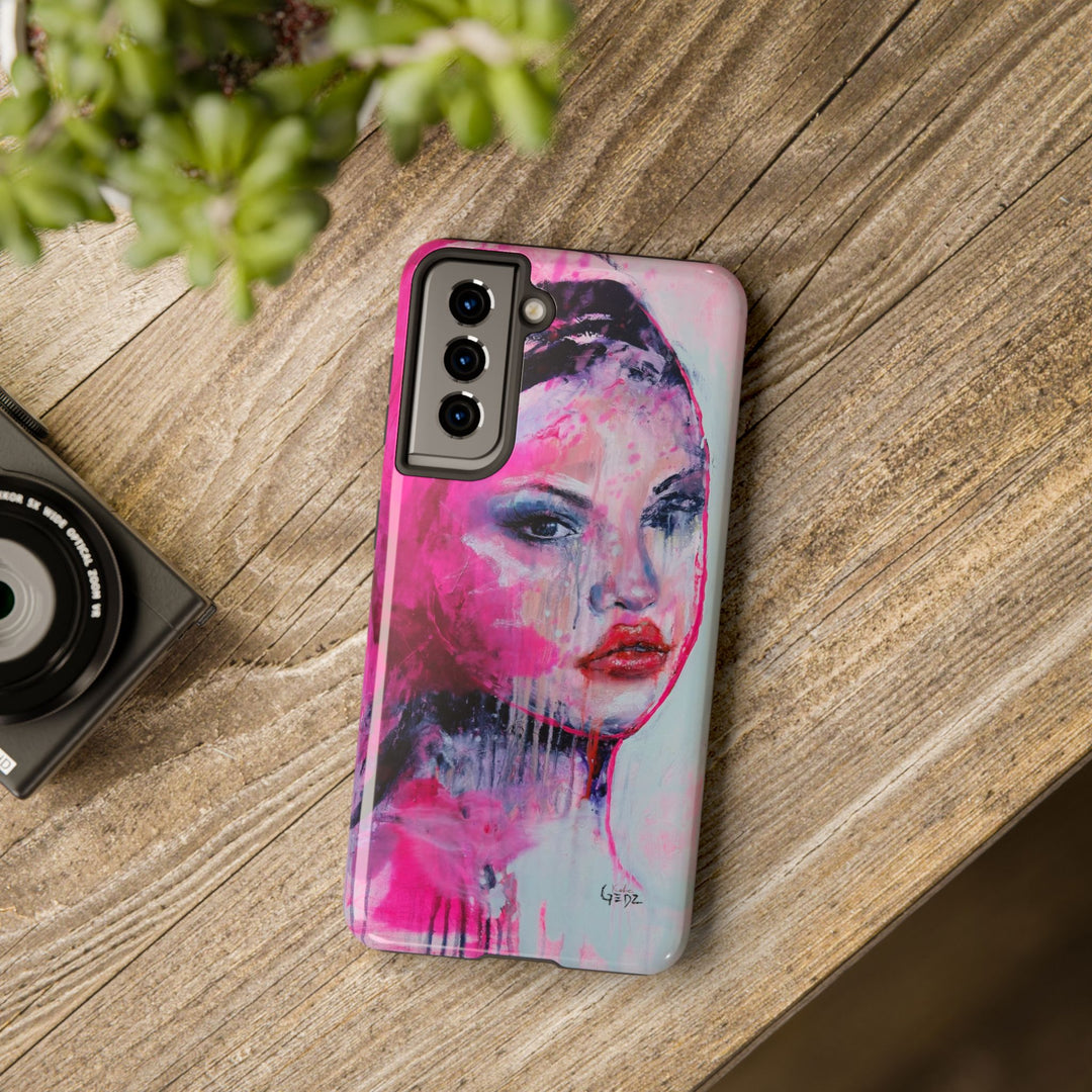 She Who Iinspires Iphone Case with print by Kate Gedz, Tough Phone Cases, Durable iPhone Cover, Iphone 11, 12, 13, 14, 15, 16 Case