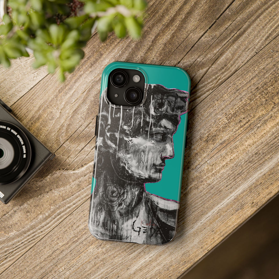 David iPhone Case by Kate Gedz, Durable Tough Phone Cover, Protective Case, Gift for Him, Kate Gedz Motive Print, Samsung Galaxy Case