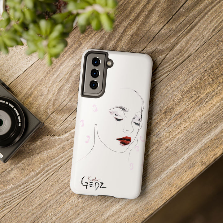 Samsung Phone Case - Romantic Girl Print by Kate Gedz, Durable Cover, Protective Samsung Case, Kate Gedz Motive Design