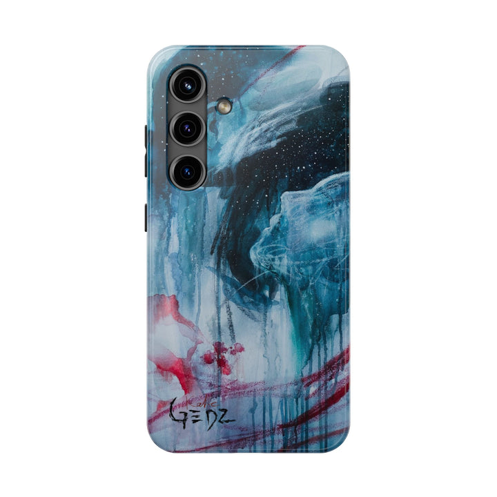 Samsung Phone Case with "Go Deep" print by Kate Gedz, Protective Phone Cover, Hard Shell Phone Case, Durable, Tough Phone Cases