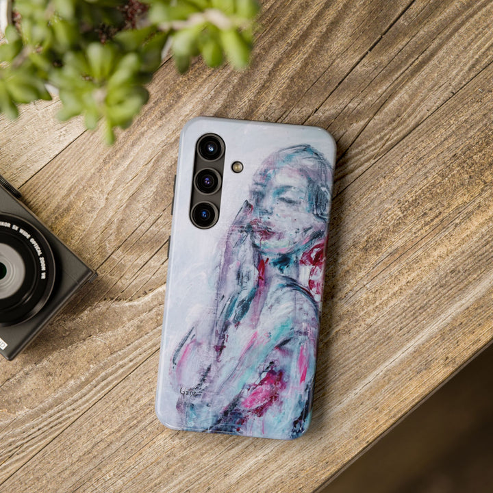 Silence Iphone Case with print by Kate Gedz, Tough Phone Cases, Durable iPhone Cover, Iphone 11, 12, 13, 14, 15, 16 Case