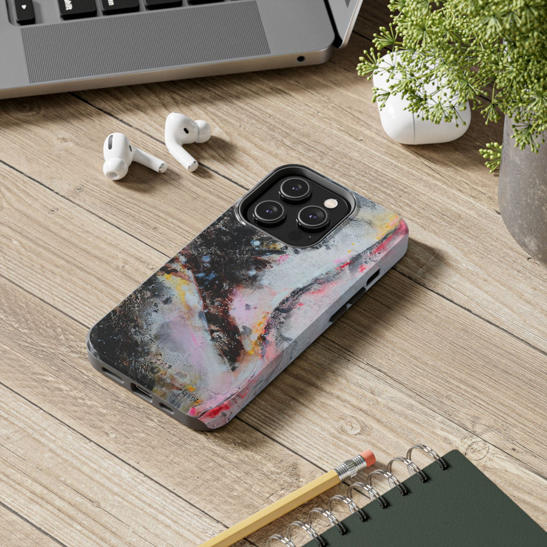 Emergence Iphone Case with print by Kate Gedz, Tough Phone Cases, Durable iPhone Cover, Iphone 11, 12, 13, 14, 15, 16 Case