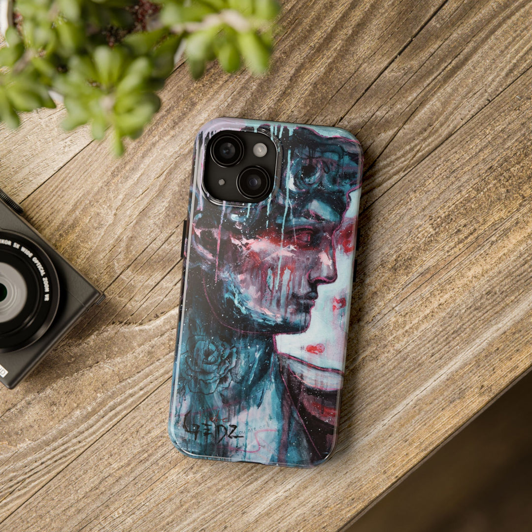 Iphone Case with print "David" by Kate Gedz, Tough Phone Cases, Kate Gedz Motive Print, Durable iPhone Cover, Protective Case