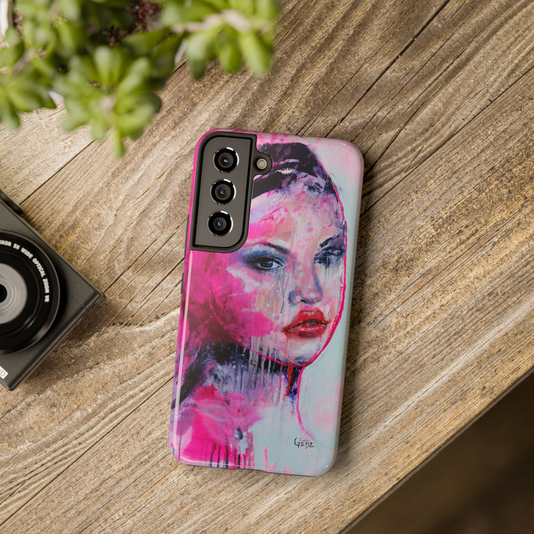 She Who Iinspires Iphone Case with print by Kate Gedz, Tough Phone Cases, Durable iPhone Cover, Iphone 11, 12, 13, 14, 15, 16 Case