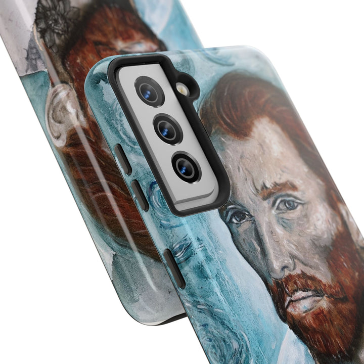 Phone Case For Samsung Smartphone  with printed on it painting "World Changer" by Kate Gedz, Van Gogh Inspired Design, Kate Gedz Art