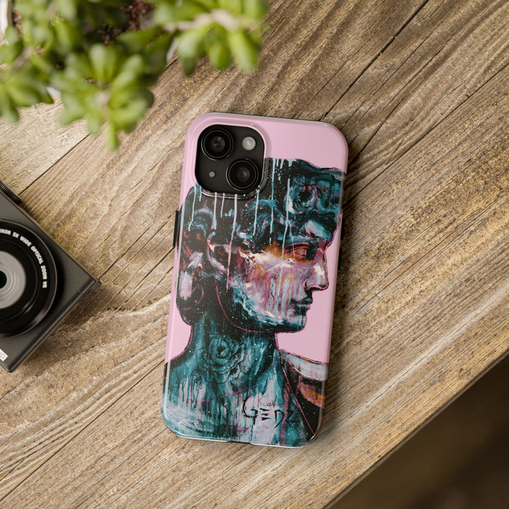 David iPhone Case by Kate Gedz, Durable Tough Phone Cover, Protective Case, Kate Gedz Motive Print