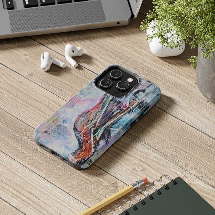 Rebirth Iphone Case with print by Kate Gedz, Tough Phone Cases, Durable iPhone Cover, Iphone 11, 12, 13, 14, 15, 16 Case