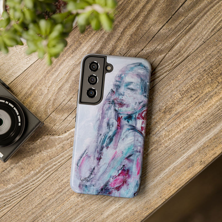 Silence Iphone Case with print by Kate Gedz, Tough Phone Cases, Durable iPhone Cover, Iphone 11, 12, 13, 14, 15, 16 Case