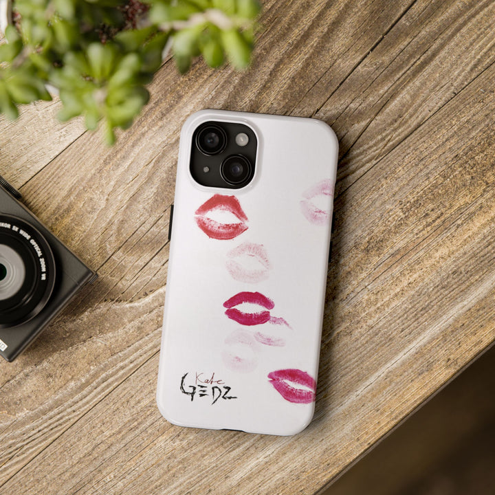 Lips iPhone Case, Tough Phone Cover, Durable iPhone Case, Protective Phone Case, Kate Gedz Design, Stylish Phone Case