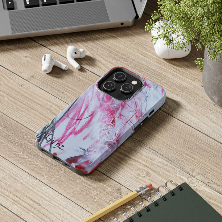 Abstract iPhone Case by Kate Gedz, Durable Tough Phone Cover, Protective Case, Gift for Him, Kate Gedz Motive Print