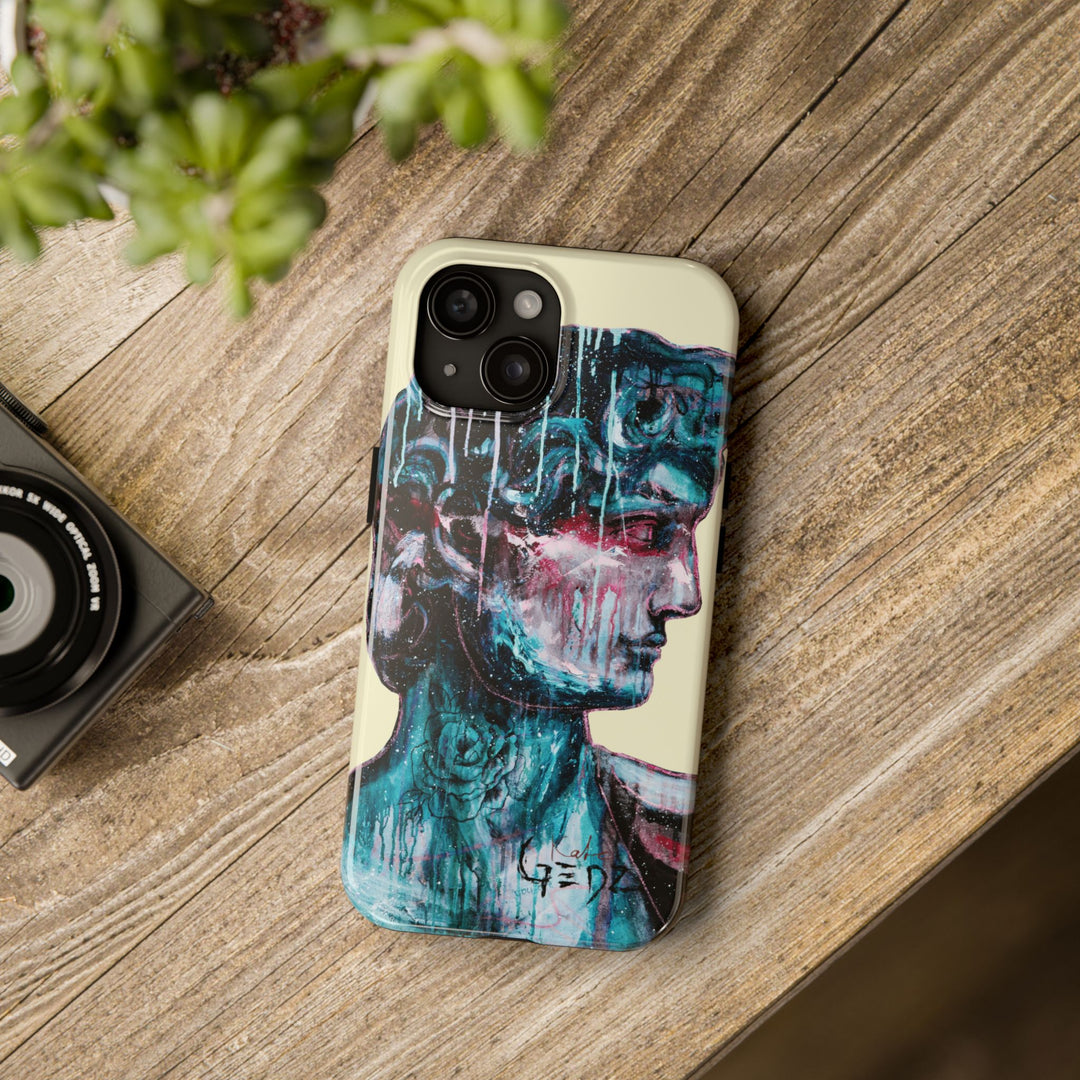 David Abstract Iphone Case by Kate Gedz - Tough Phone Cases, Durable iPhone Cover, Protective Case