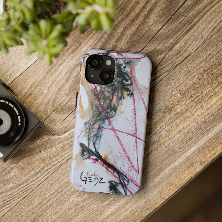 Abstract iPhone Case by Kate Gedz, Durable Tough Phone Cover, Protective Case, Gift for Him, Kate Gedz Motive Print, Samsung Galaxy Case