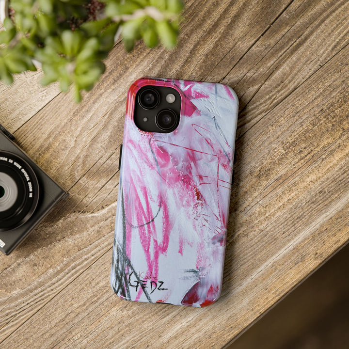 Abstract iPhone Case by Kate Gedz, Durable Tough Phone Cover, Protective Case, Gift for Him, Kate Gedz Motive Print