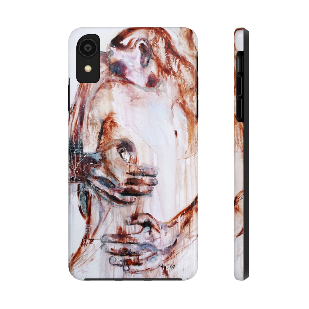 Embrace Iphone Case with print by Kate Gedz, Tough Phone Cases, Durable iPhone Cover, Iphone 11, 12, 13, 14, 15, 16 Case