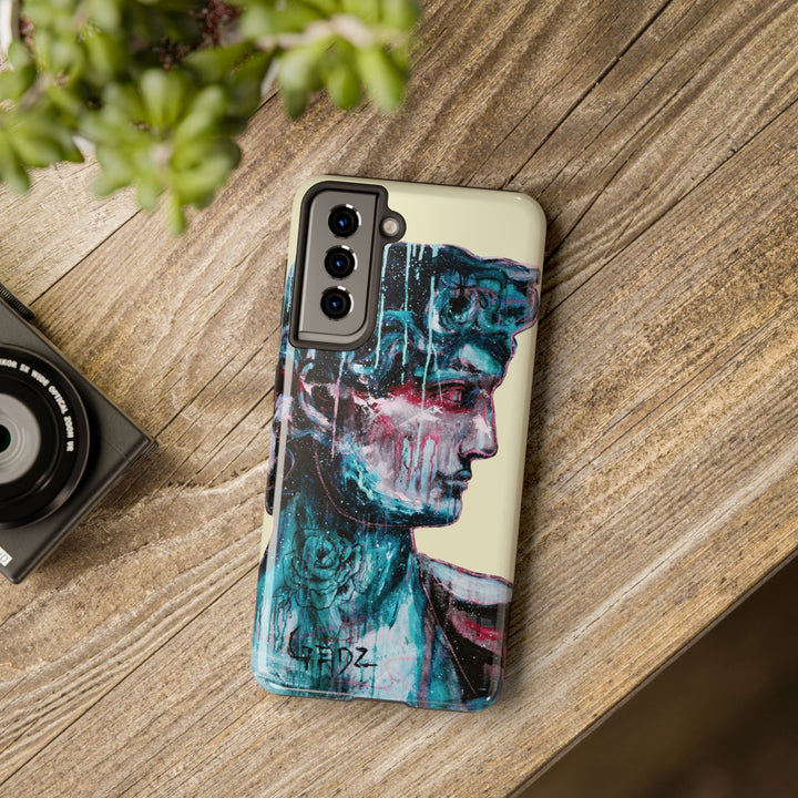 David Print Samsung Case, Tough Phone Cases, Durable iPhone Cover - Kate Gedz Design, Unique Phone Accessories, Protective Cell Phone Cases,