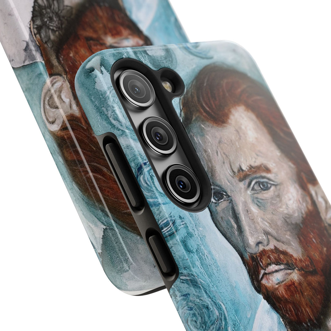 Phone Case For Samsung Smartphone  with printed on it painting "World Changer" by Kate Gedz, Van Gogh Inspired Design, Kate Gedz Art