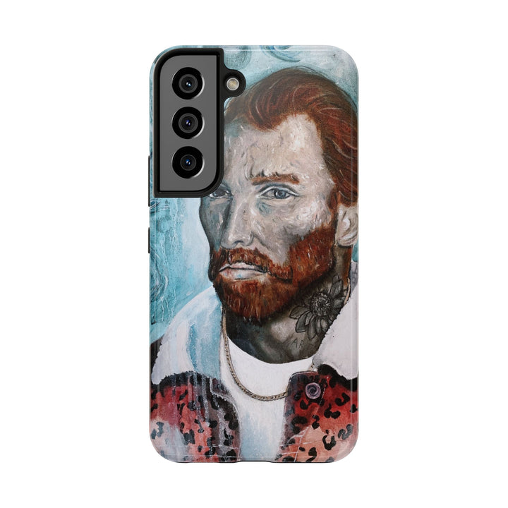 Phone Case For Samsung Smartphone  with printed on it painting "World Changer" by Kate Gedz, Van Gogh Inspired Design, Kate Gedz Art