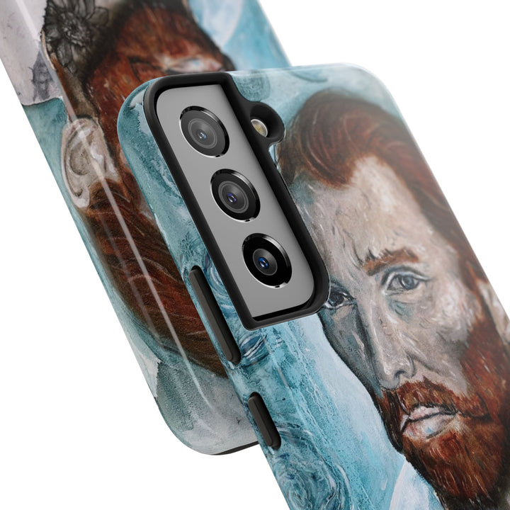 Phone Case For Samsung Smartphone  with printed on it painting "World Changer" by Kate Gedz, Van Gogh Inspired Design, Kate Gedz Art